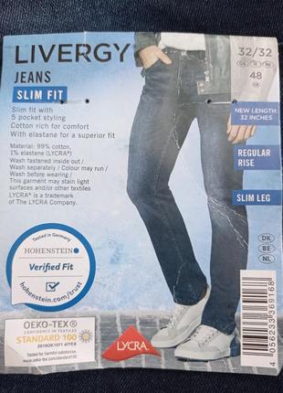 Livergy. синие джинсы мужские 48 размер