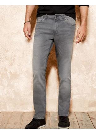 Livergy. серые джинсы мужские слим фит 46 размер.