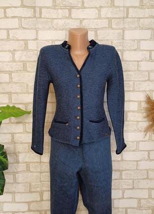 Новый мега теплый пиджак/жакет/кардиган на 70% шерсть в синем ...