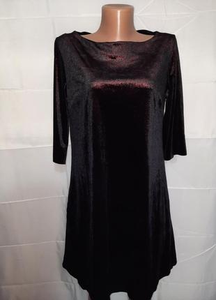 Праздничное, велюровое платье, размер 46