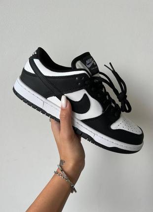 Кроссовки nike dunk low retro white black