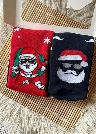 Новогодний подарок набор носков махровые