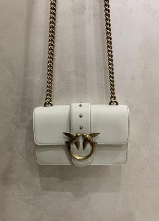 Оригинальная белая сумка pinko classic love bag one simply