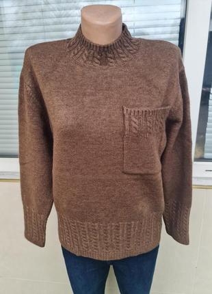Женский свитер кофта пуловер джемпер водолазка теплые качестве...