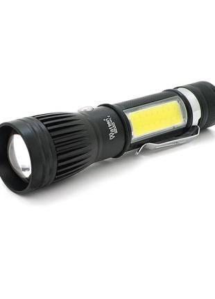 Ліхтарик ручний watton wt-602, cree t6+16smd, 3 реж., zoom, 68...