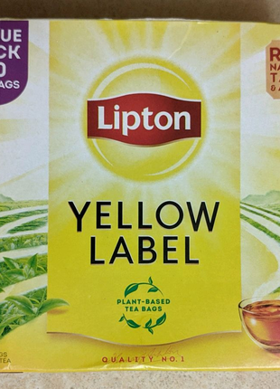Чай в пакетиках Lipton Yellow Label Tea Sunshine Goodness 50 штук