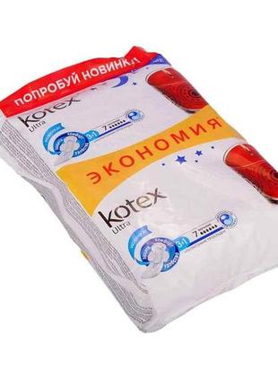 Прокладки гігієнічні 6 кр ultra night duo 14шт. тм kotex