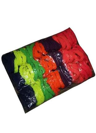 Набір резинок для волосся (безшовні) кольорові 100шт в пакеті ...