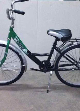 Велосипед пiдлiтковий 24 рама вiдкрита 01-2 зелено-чорний 174-...
