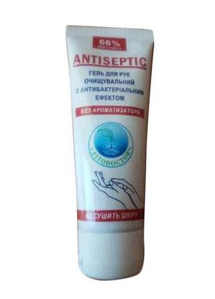 Антисептик-гель д/рук очисний антибактеріальний 65 мл фітодокт...