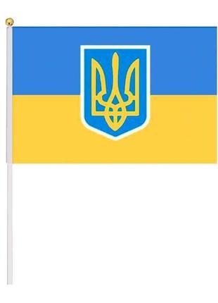 Прапорець 20см*30см україна герб 780050 тм україна