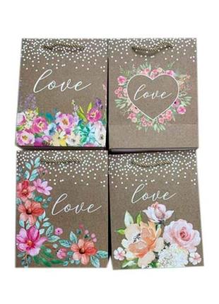 Пакет подарунковий l love 30*41*12см r91374-l тм stenson