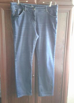 Базовые прямые темно-синие брюки/ джинсы gerry weber батал нюанс
