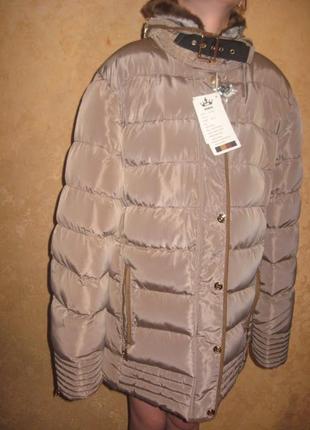 Нова довга тепла зимова куртка 52-54 розміру