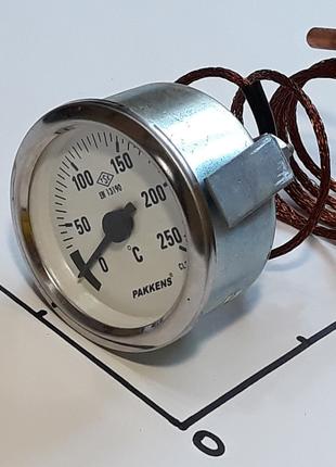 Термометр Ø60мм / 250°С / L-100 cм капиллярный PAKKENS (Турция)