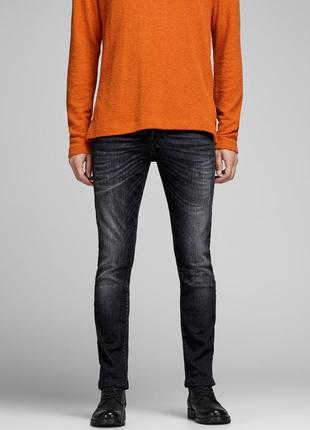 Джинсы зауженые skinny stretch jack and jones