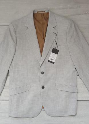 Светлый мужской пиджак taylor & wright 44 r  slim