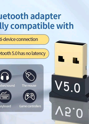 Bluetooth 5.0 Ресивер, Трансмиттер USB