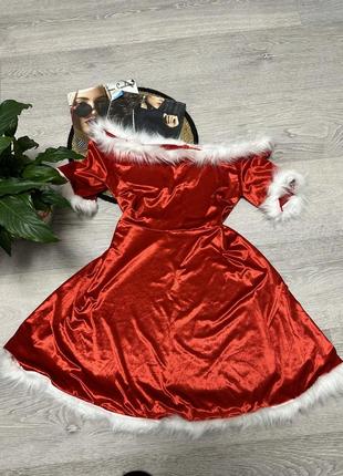 Сукня місіс санта пляття карнавальне новорічний костюм