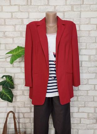 Фирменный marks & spencer стильный пиджак/жакет в сочно красно...