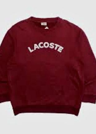 Кофта свитшот винтаж lacoste vintage big logo sweatshirt. р 5 ...