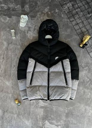 Куртка-Пуховик Nike Black-White Winter
