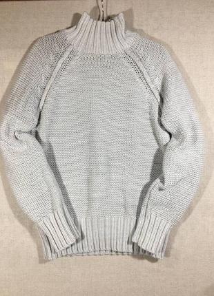 Хлопковый свитер крупного плетения
