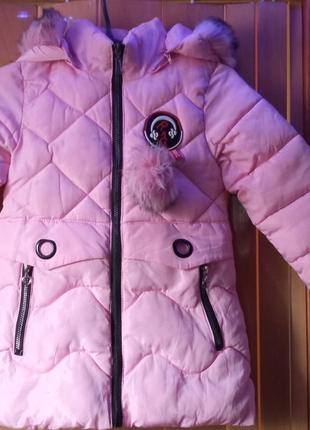 Куртка пальто для девочки на 6-8лет