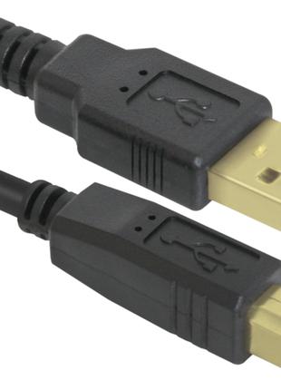 Кабель Defender USB04-06PRO USB2.0 AM-BM 1.8м, 2фер, Blister (...