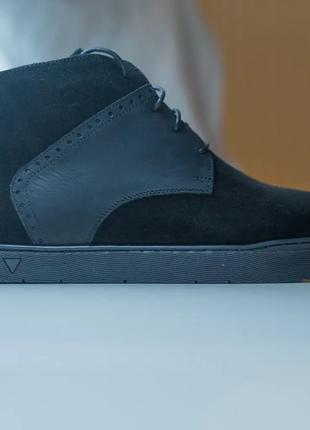 Черные замшевые ботинки 43 размер