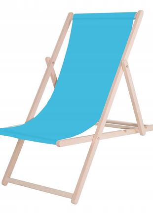 Шезлонг (кресло-лежак) деревянный для пляжа, террасы и сада sp...