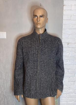 Кофта на молнии шерстяной свитер большого размера friday, l-xl