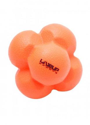 Мяч для тренировки реакции REACTION BALL Оранжевый 6,6см (LS3005)