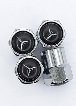Колпачки на вентиля Mercedes Benz (хром)