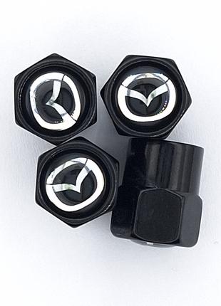 Колпачки на вентиля Mazda (чёрный)
