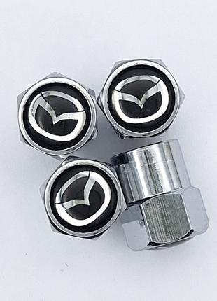 Колпачки на вентиля Mazda (хром)