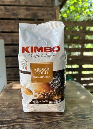 Кава в зернах kimbo aroma gold 100% arabica 250 гр