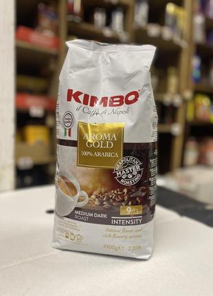Кофе в зернах 1 кг kimbo aroma gold 100% arabica