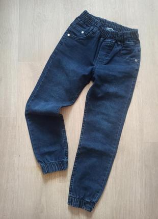 👖 джинсы джоггеры детские на манжетах на рост 116-122