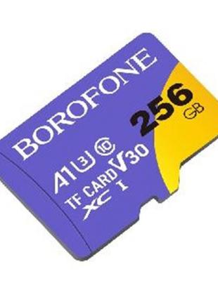 Картка Borofone Micro SDXC 256gb 10 Class Фіолетовий