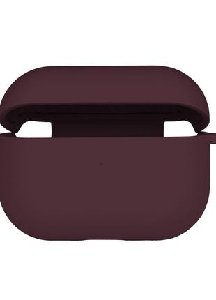 Чехол с микрофиброю Silicone Case Airpods Pro Maroon