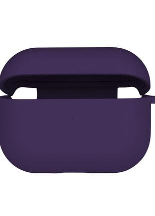 Чехол с микрофиброю Silicone Case Airpods Pro Purple