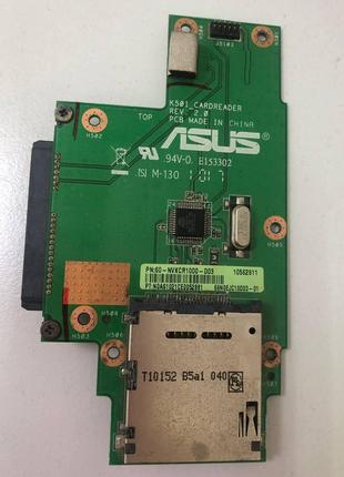 Дод.плата Asus K50IP, плата картрідер, SATA Конектор HDD (60-N...