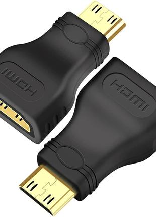 Переходник HDMI из гнезда HDMI на штекер Mini HDMI