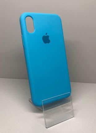 Чехол Silicone Case для iPhone X/XS Blue