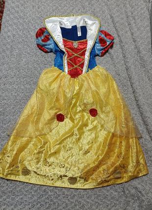Карнавальное платье белоснежка 7-8 лет