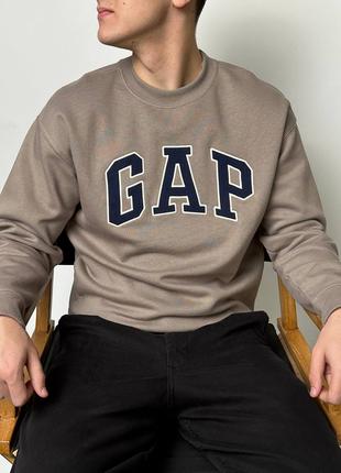 Світшот gap logo sweatshirt «cool brown»