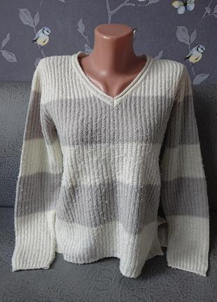 Женский свитер с люрексом р.42/44 джемпер пуловер кофта