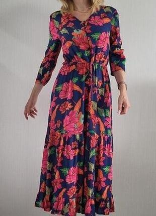 Цветочное платье миди, Oliver Bonas