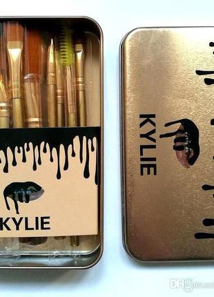 KYLIE KYLIE Пензлик для макіяжу Make-up brush set золотий 12...